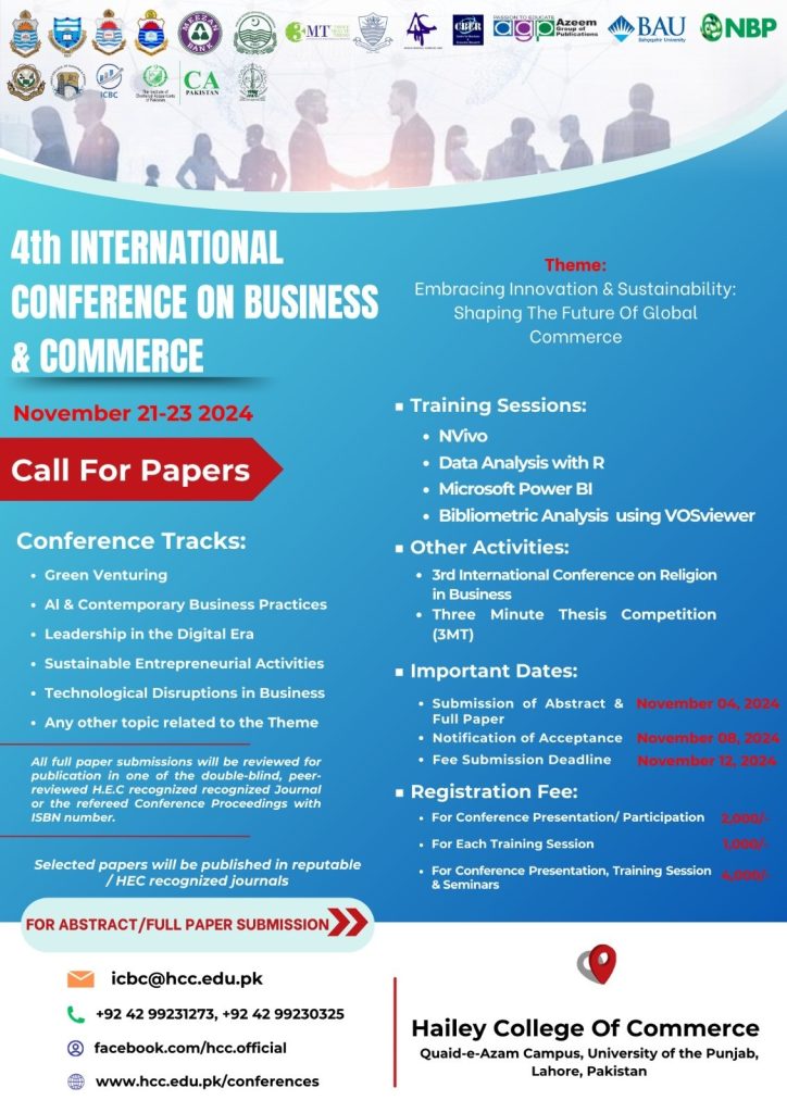 4th International Conference Of Business and Conference