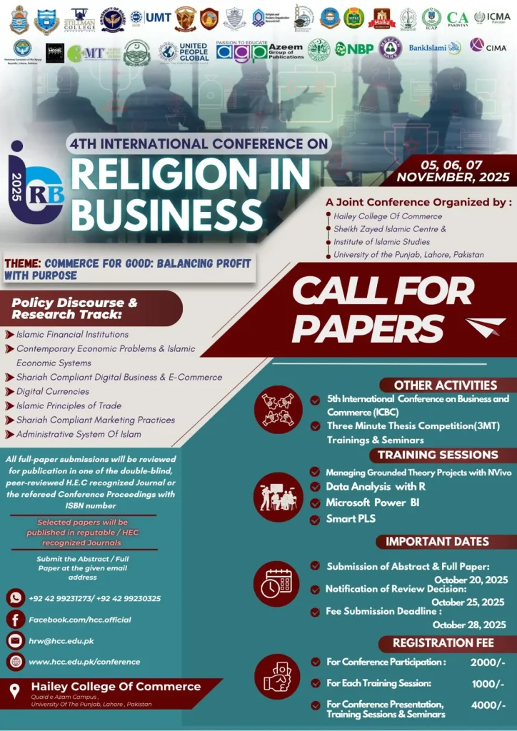 4th International Conference On Religion In Business