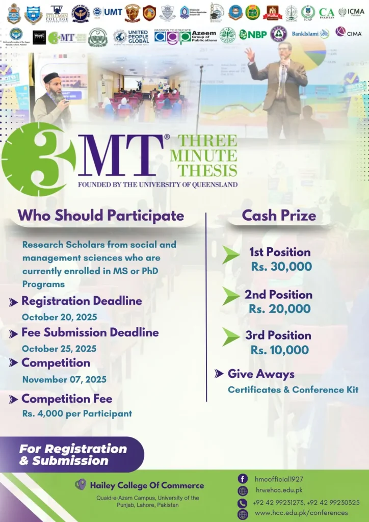 HCC Three Minute Thesis 2025